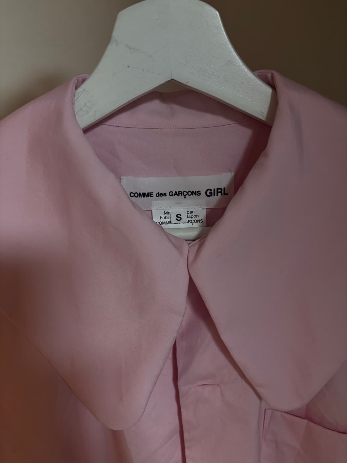 Comme des garcons 꼼데가르송 세일러 반팔셔츠 핑크 s 상품이미지2