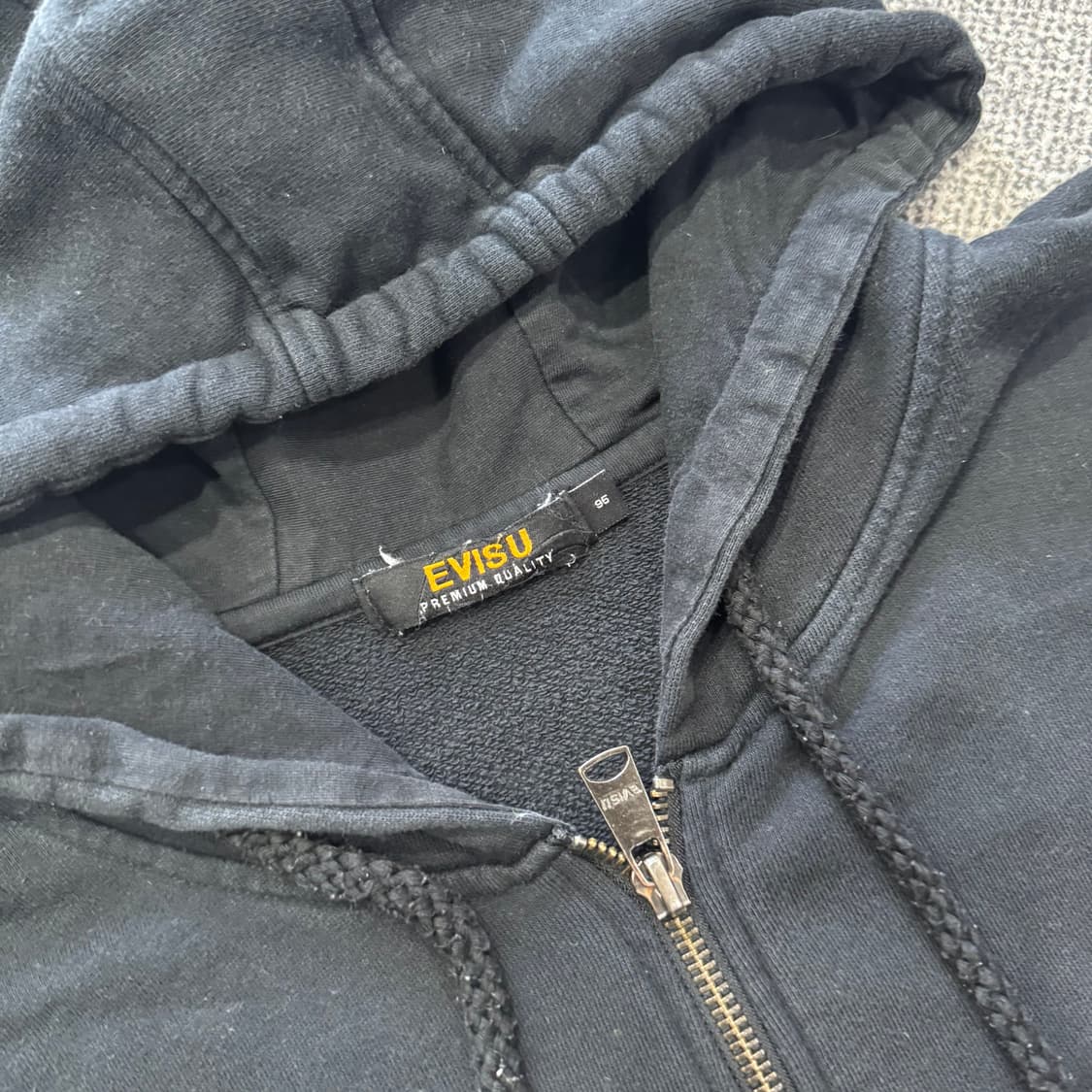 에비수 제팬 백로고 후드집업 상품이미지4