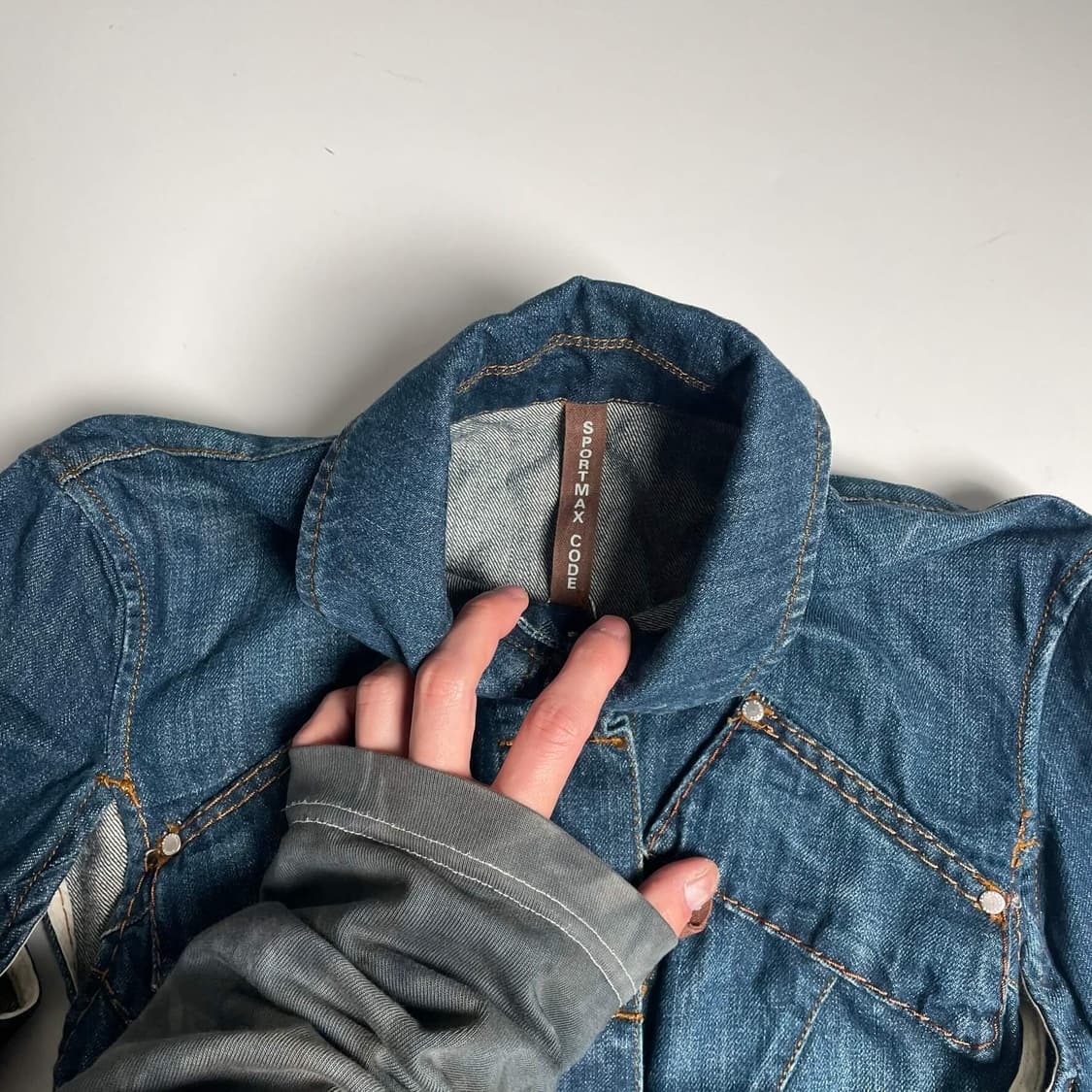 Sportmax 슬릿 데님 자켓 상품이미지8