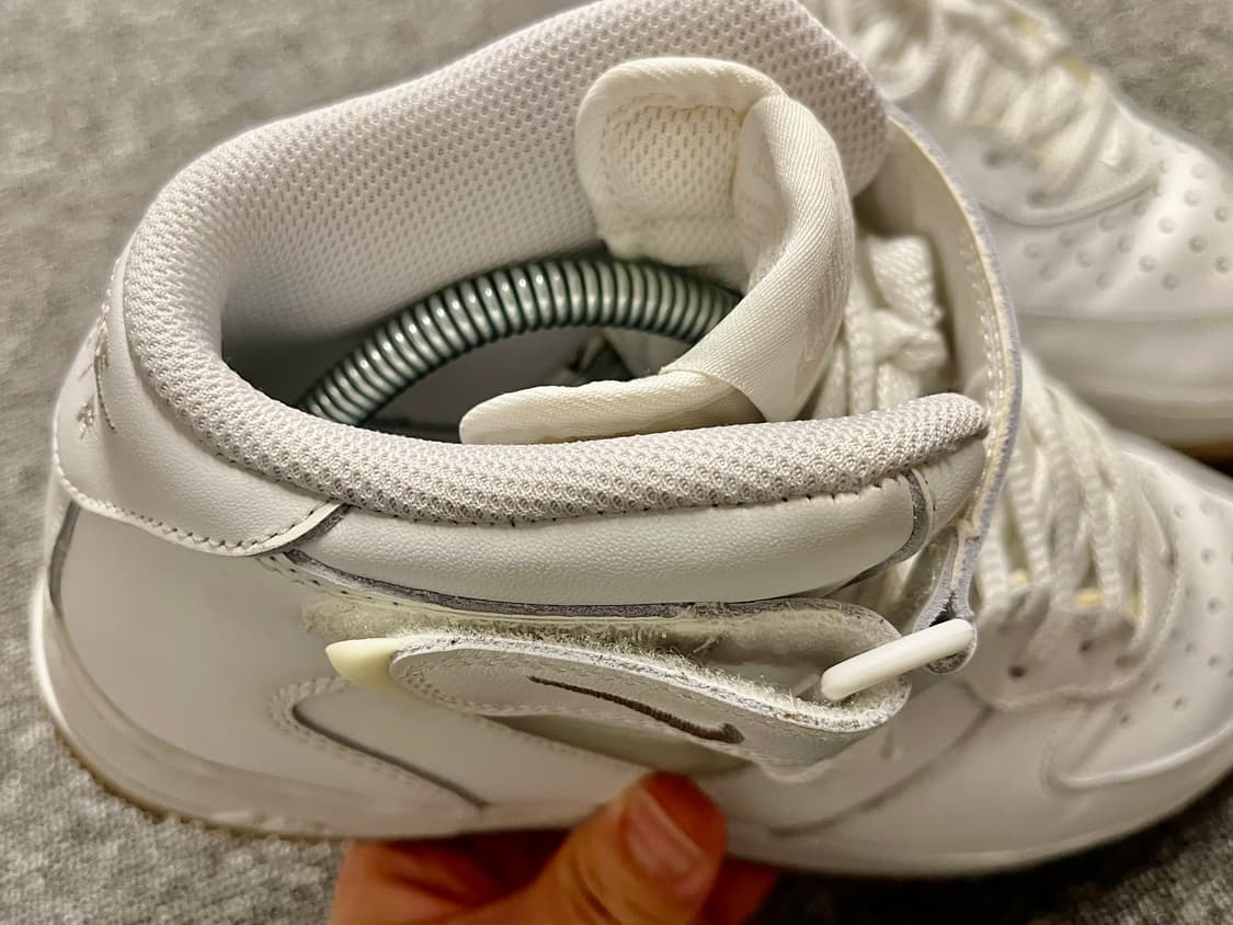 [270] 나이키 에어포스1 미드 화이트 상품이미지5