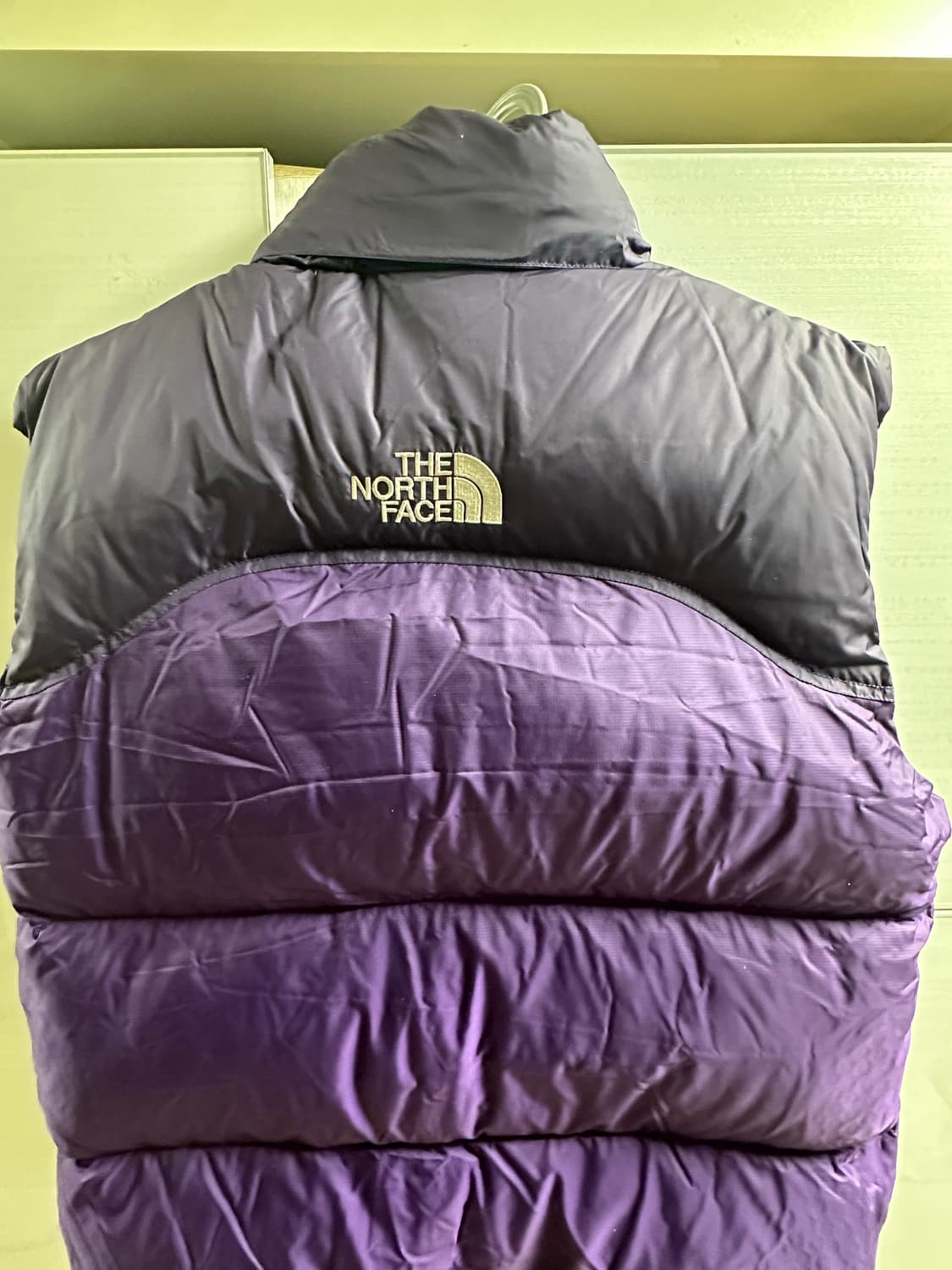 NORTHFACE 노스페이스 퍼플 중앙 로고 조끼 패딩 상품이미지6