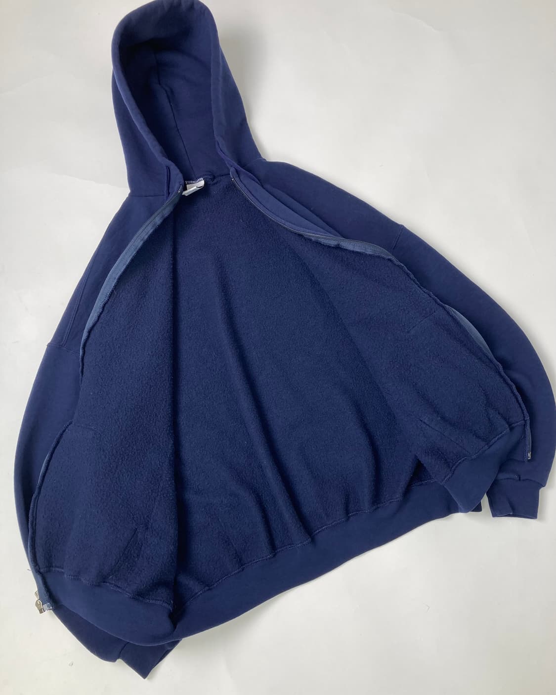 90s Russell Zip Up Hoodie (navy) 상품이미지7