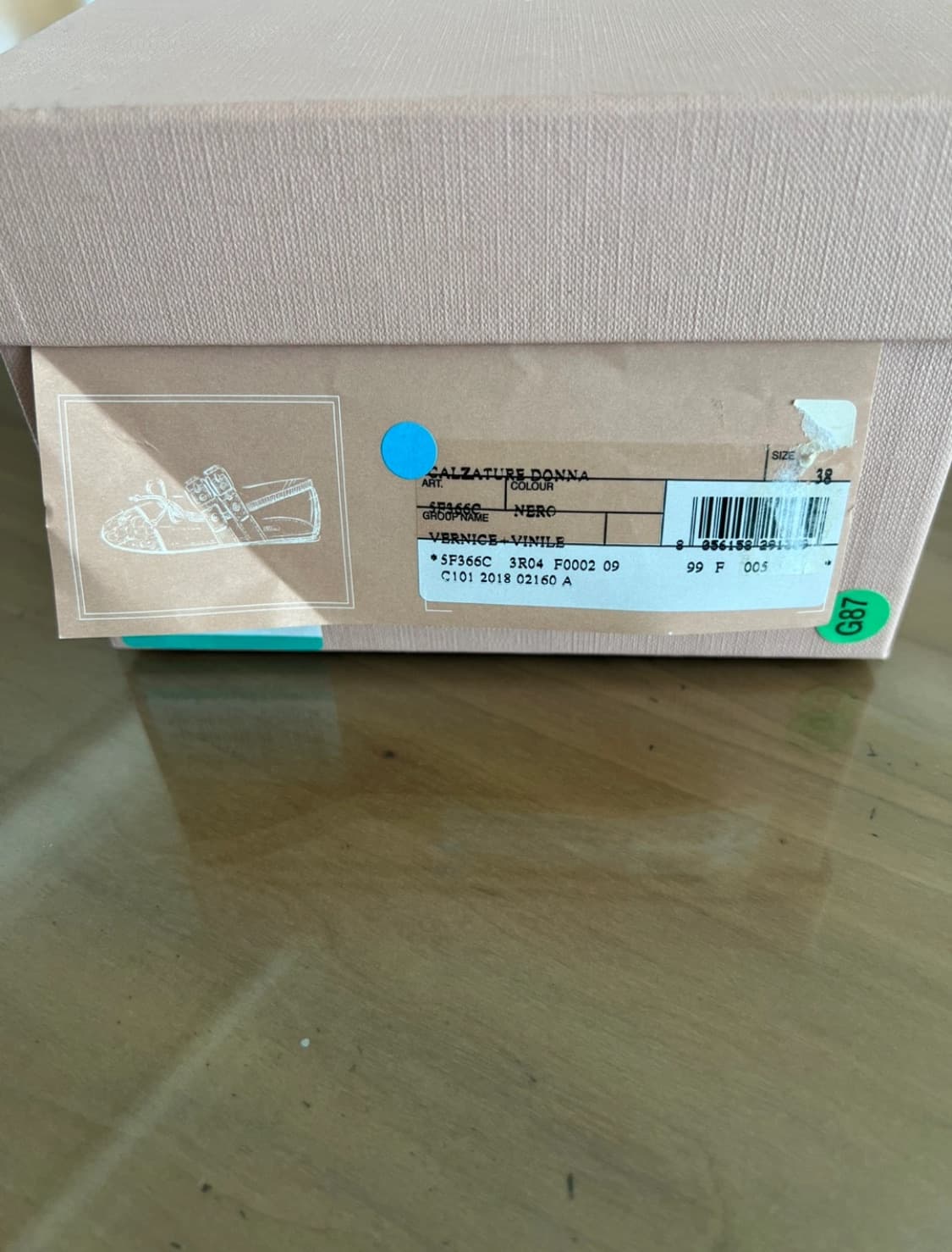 미우미우 발레리나 pvc 플랫 38 상품이미지4