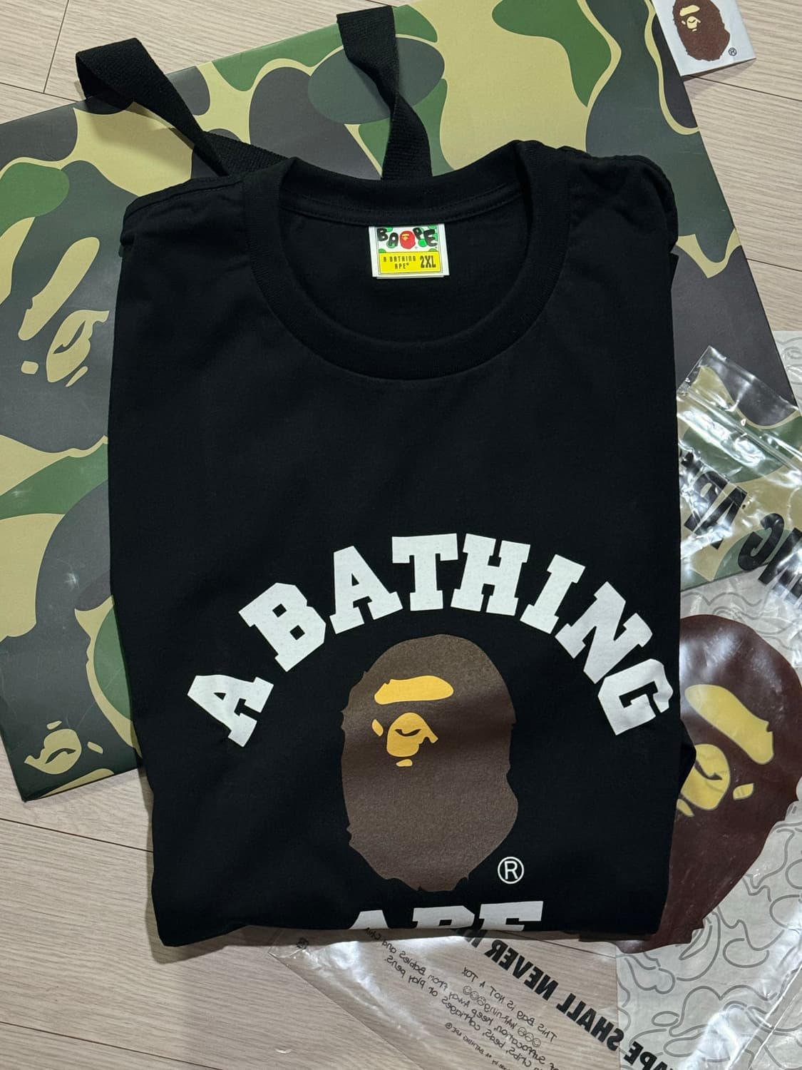 BAPE 베이프 반팔티 3XL 상품이미지1