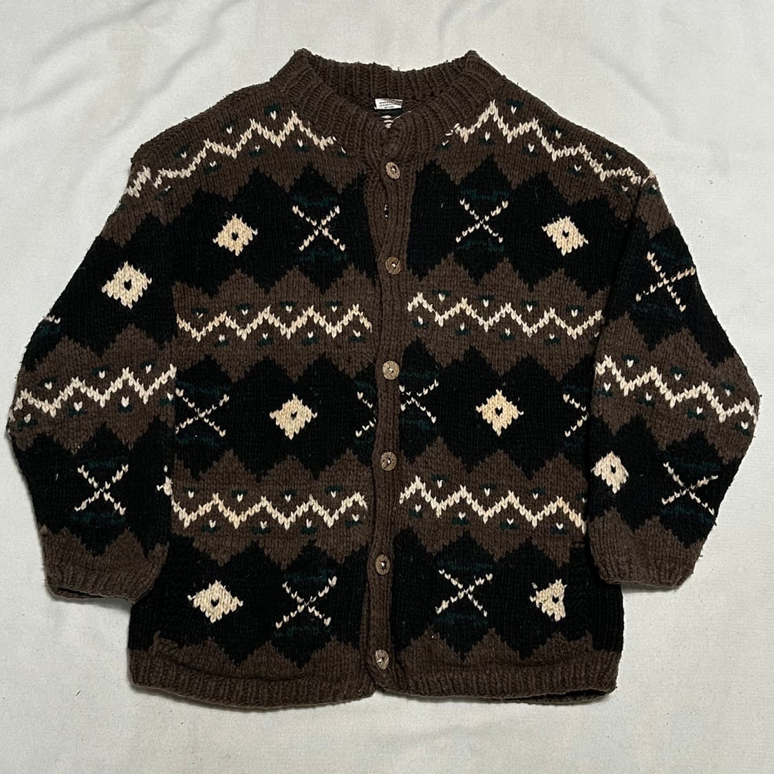 빈티지 브라운 모리 가디건 상품이미지3