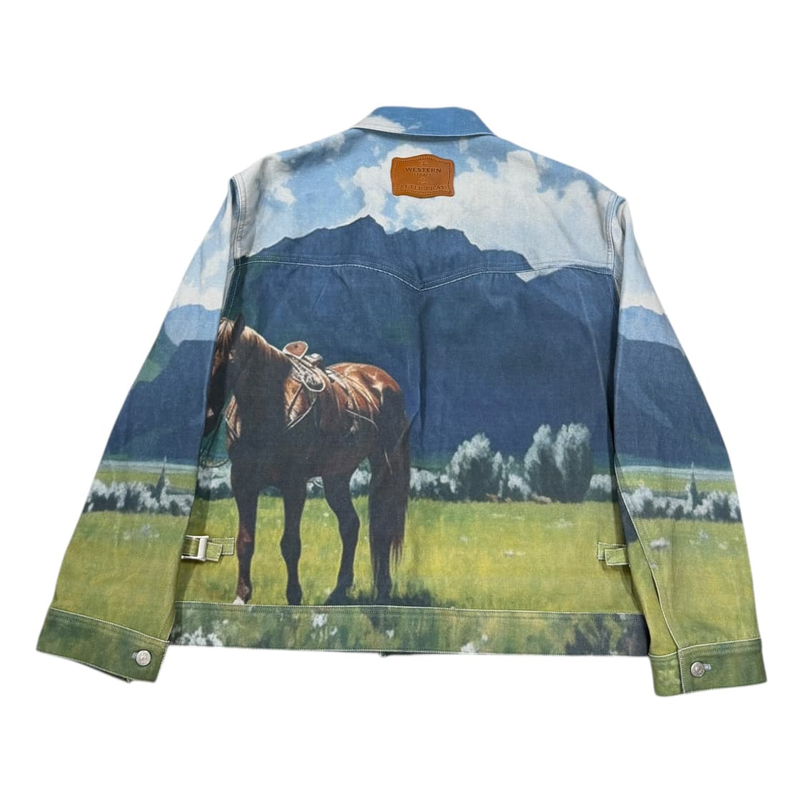 애프터프레이 카우보이 프린티드 트러커 자켓 L 상품이미지3