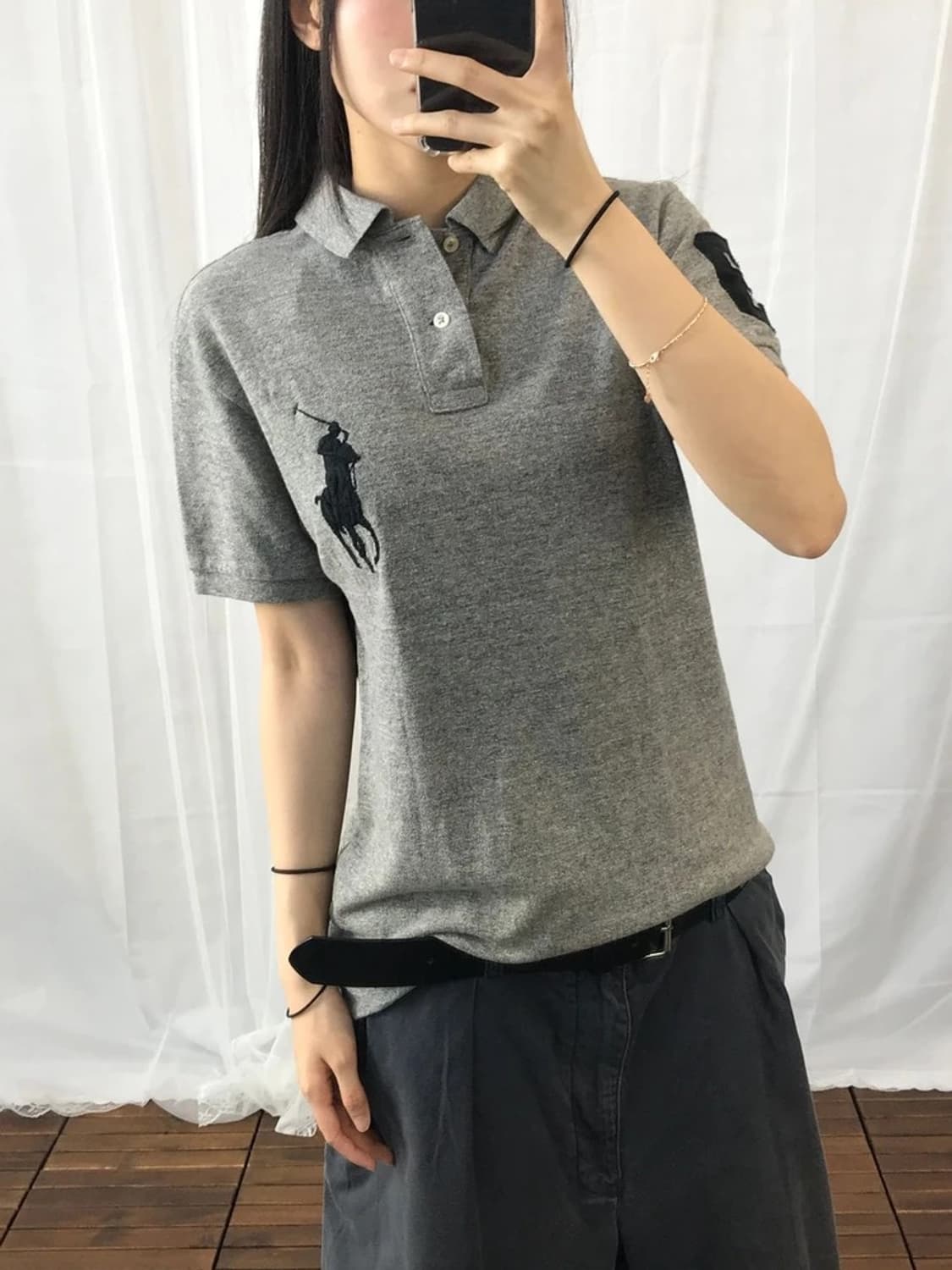 Polo Ralph Lauren Gray Big Pony Polo 상품이미지2