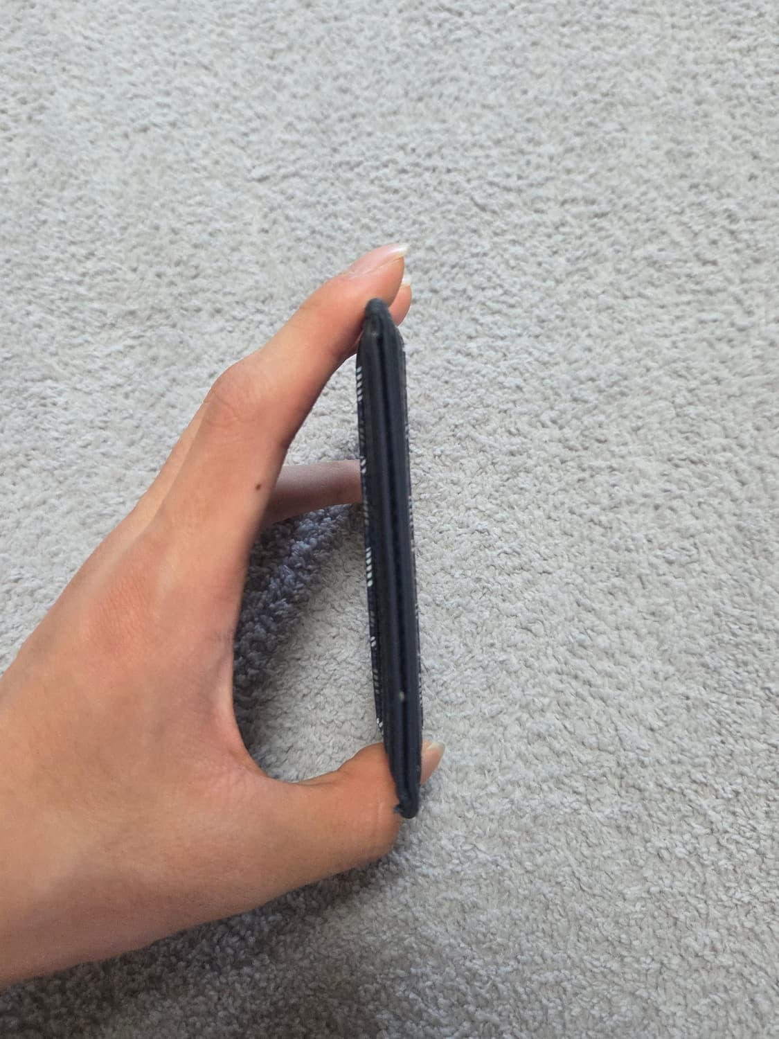 [정품] 디올 다이아몬드 카드지갑 네이비 상품이미지3