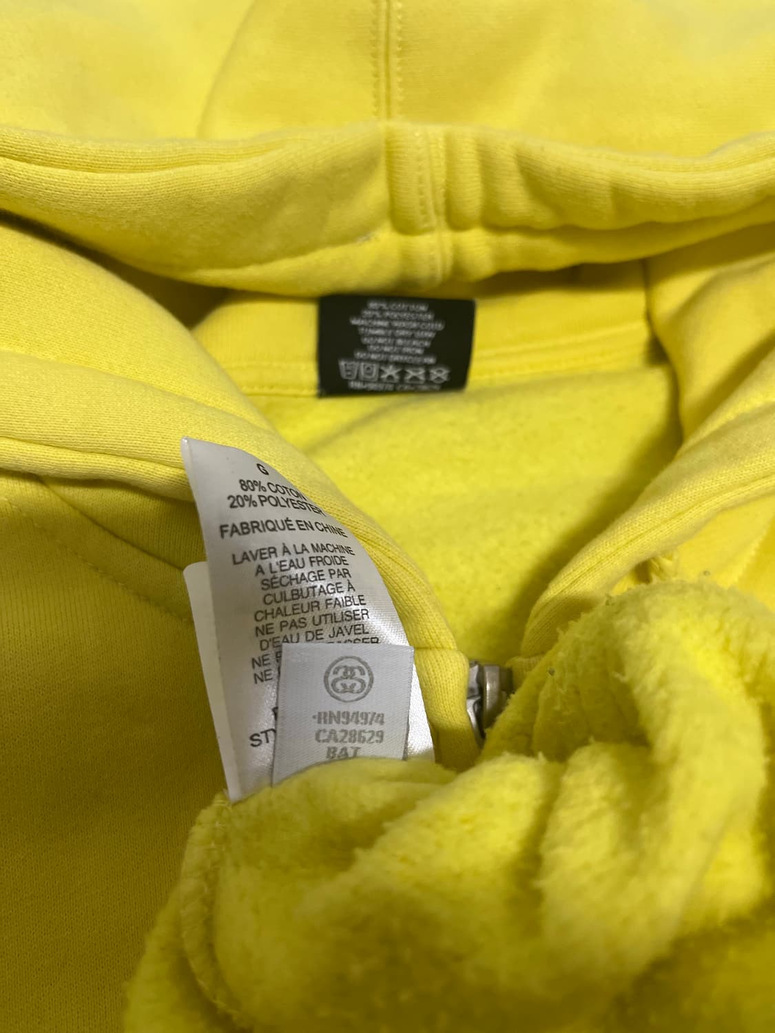 스투시 후드집업 기모 100 정품 상품이미지4