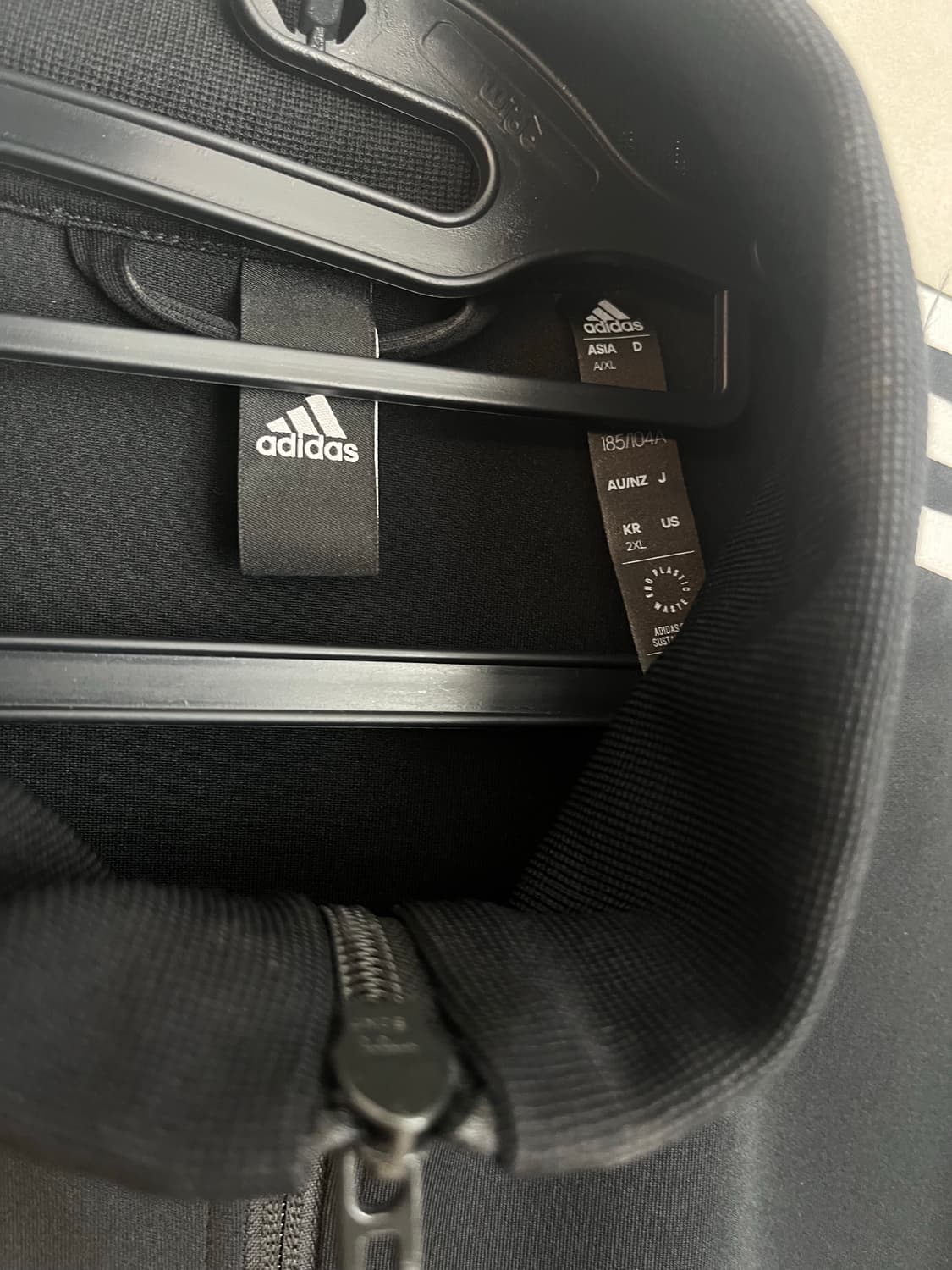 아디다스 져지 블랙 (2XL)  상품이미지4