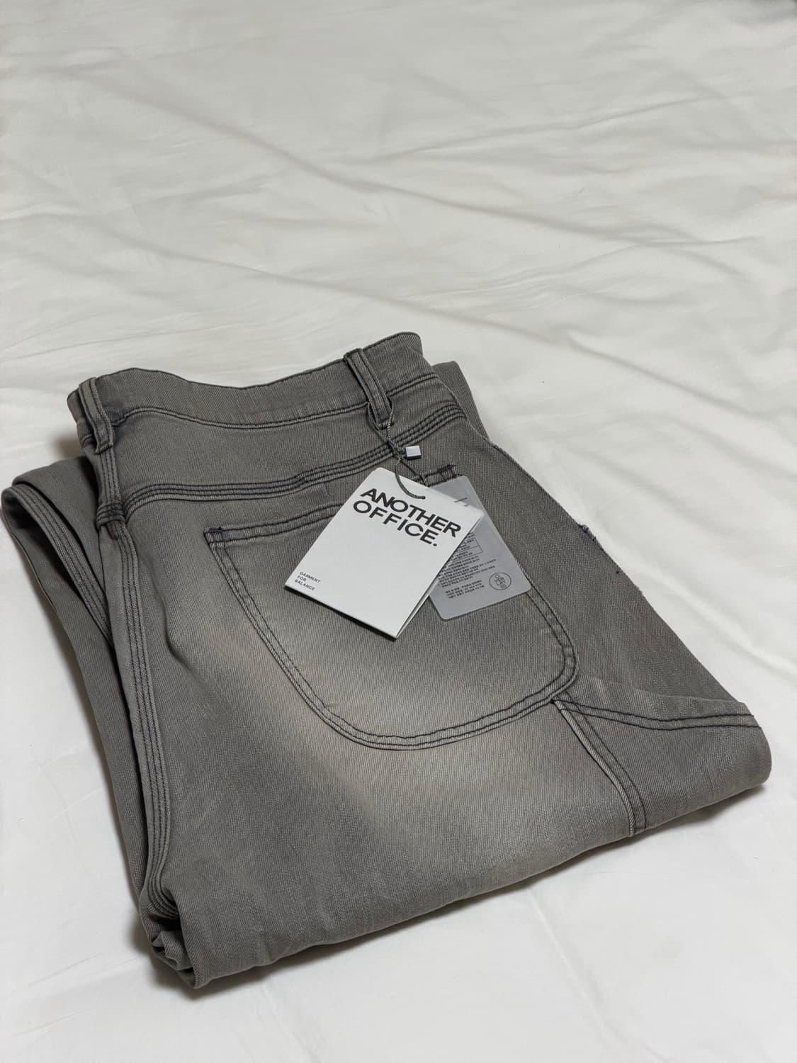 [3] 어나더오피스 카펜터 데님 워크 팬츠 Faded gray 상품이미지3