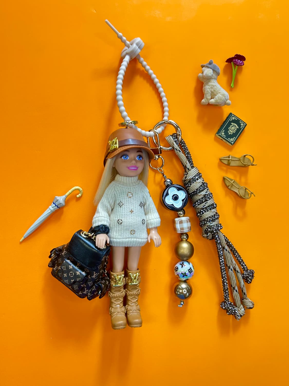 (15)바비키링 정품USA 마텔사 바비인형 커스텀키링 상품이미지1