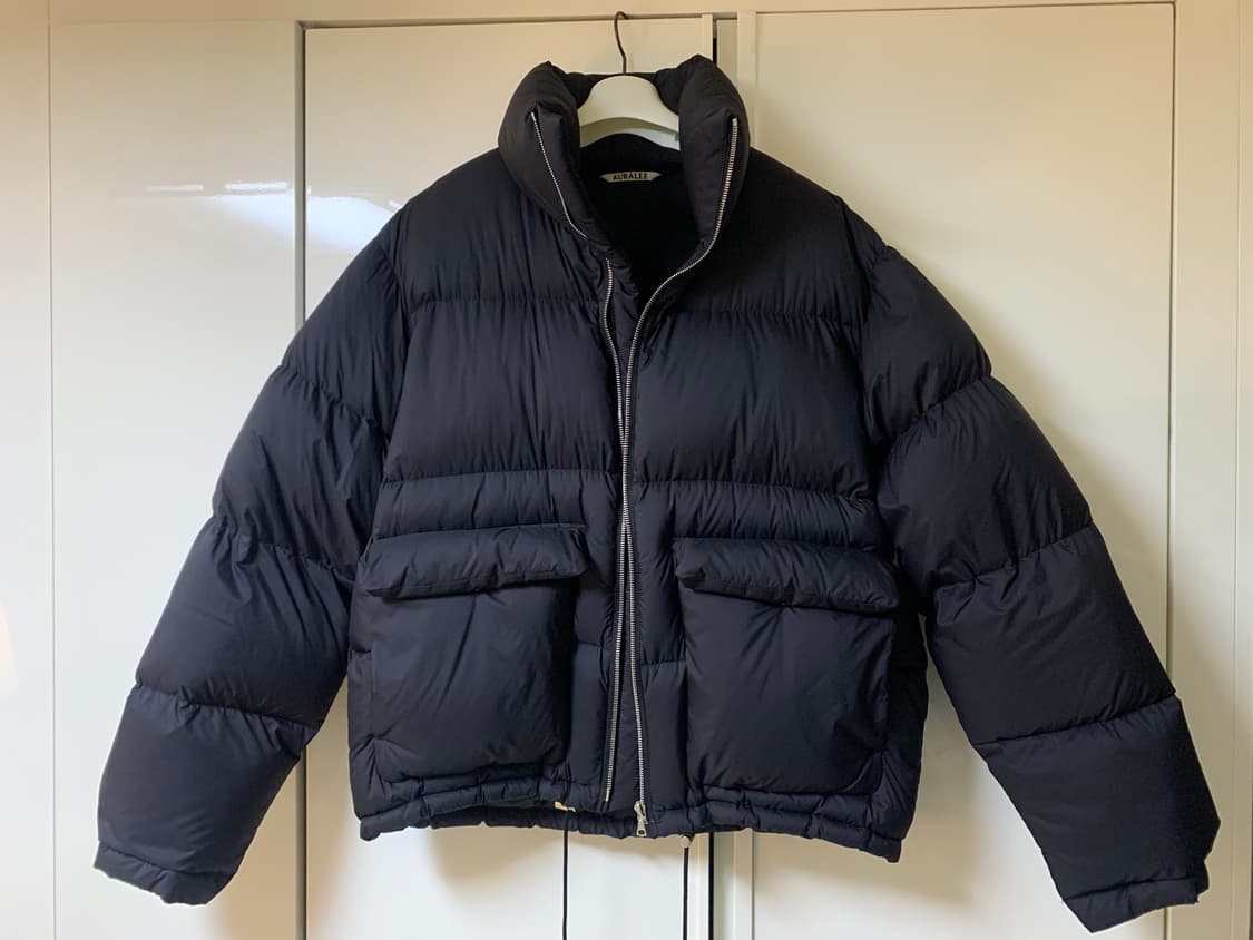 오라리 슈퍼라이트 립스탑 패딩 블랙 4사이즈 상품이미지1