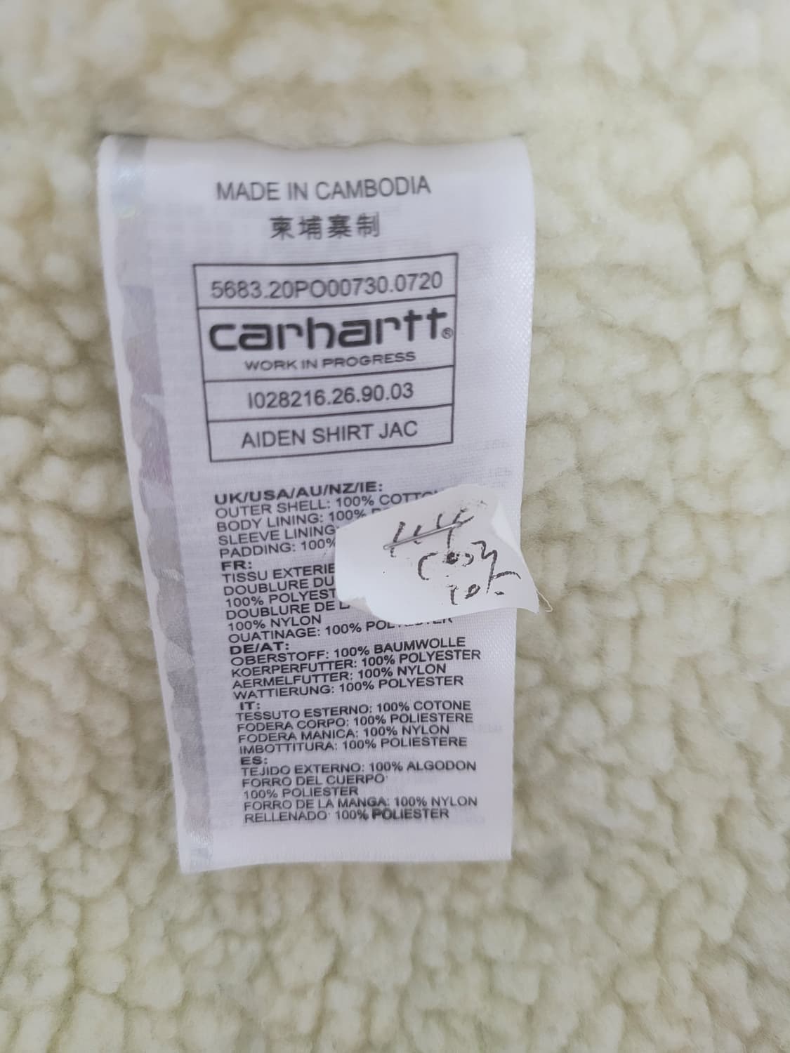 칼하트wip 에이든 체크 셔츠자켓 상품이미지3