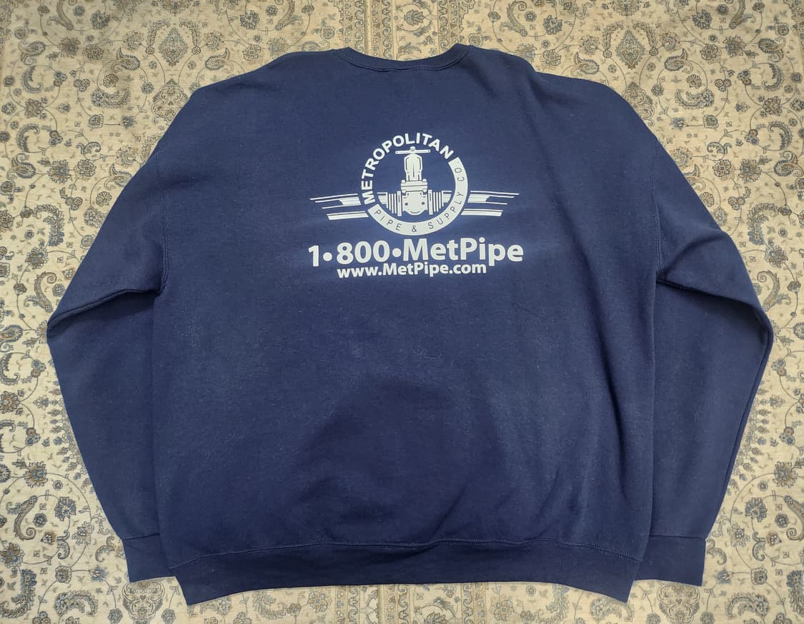 JERZEES 네이비 프린팅 맨투맨 2XL (115-120) 상품이미지2