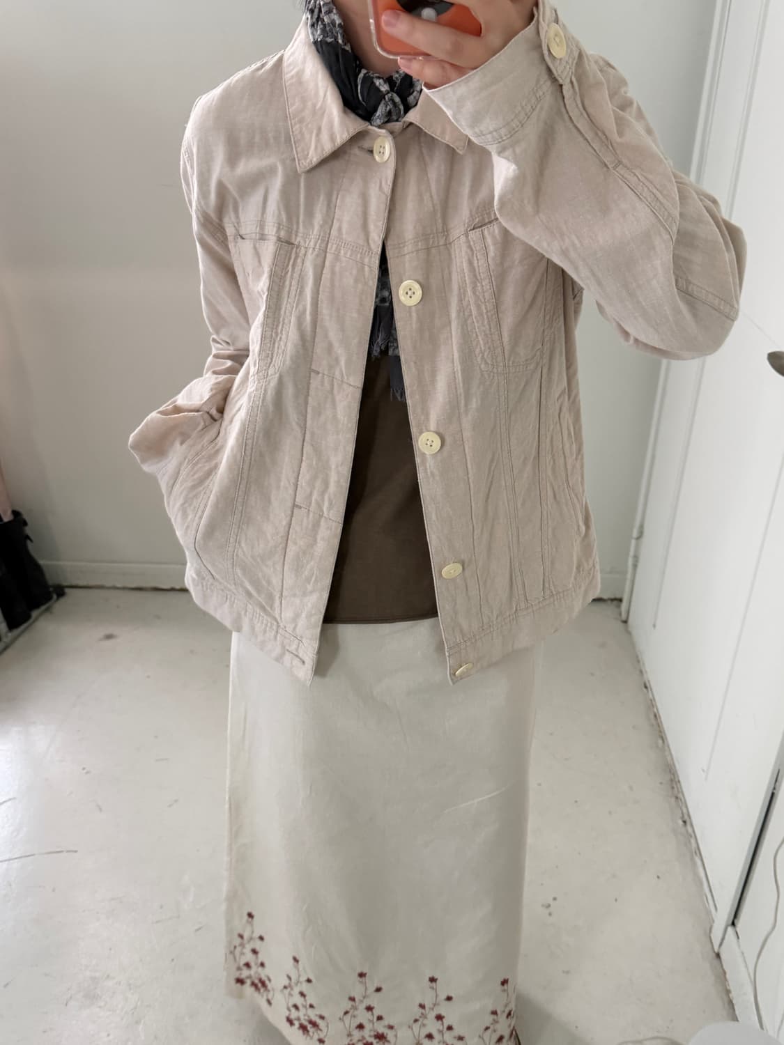 일본빈티지 린넨 자켓 상품이미지2