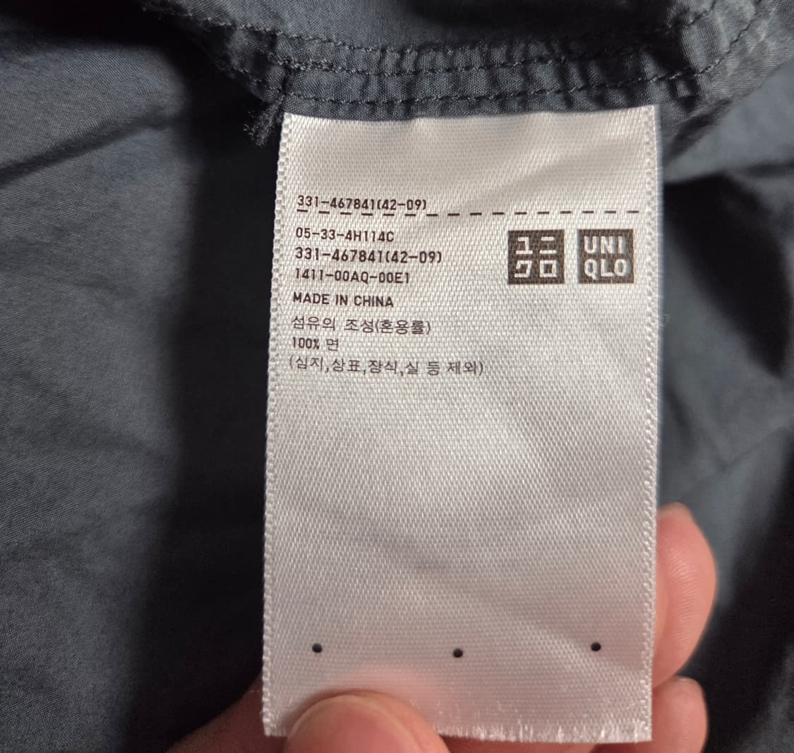 유니클로 U 젠더리스 유틸리티 오버사이즈 셔츠 S 상품이미지10