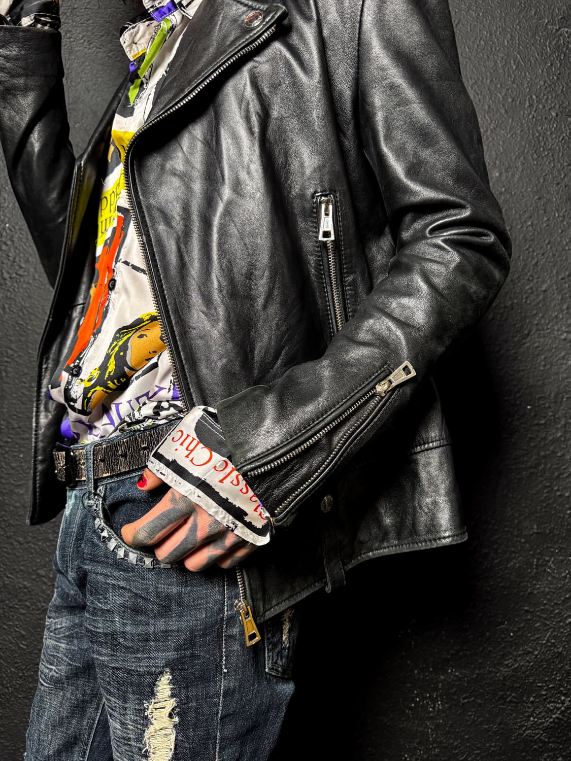 Japanese Leather Rider Jacket 상품이미지4