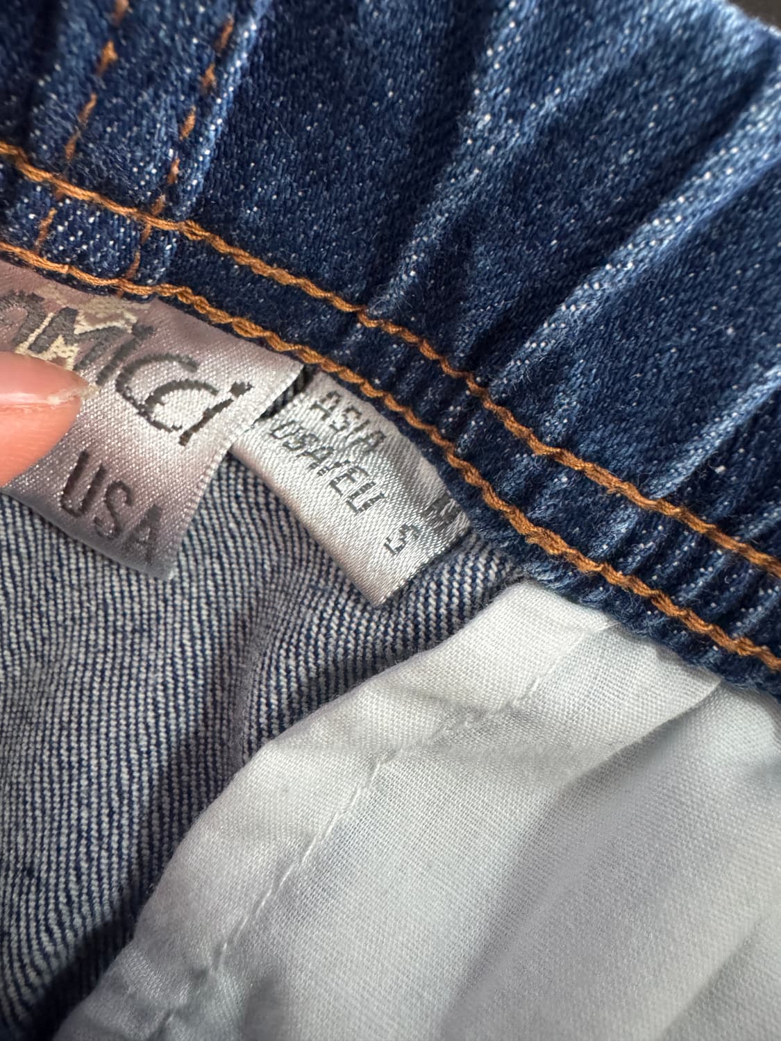 희귀!! 그라미치 벨티드 빈티지 워싱 데님팬츠 상품이미지4