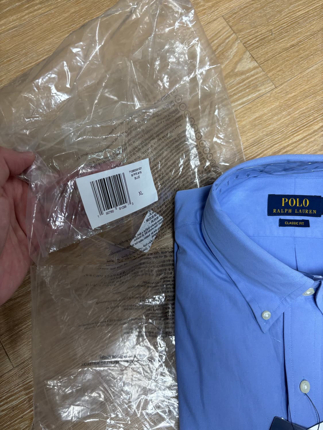 폴로 랄프로렌 클래식핏 포플린 셔츠 XL(110) 새상품 상품이미지4