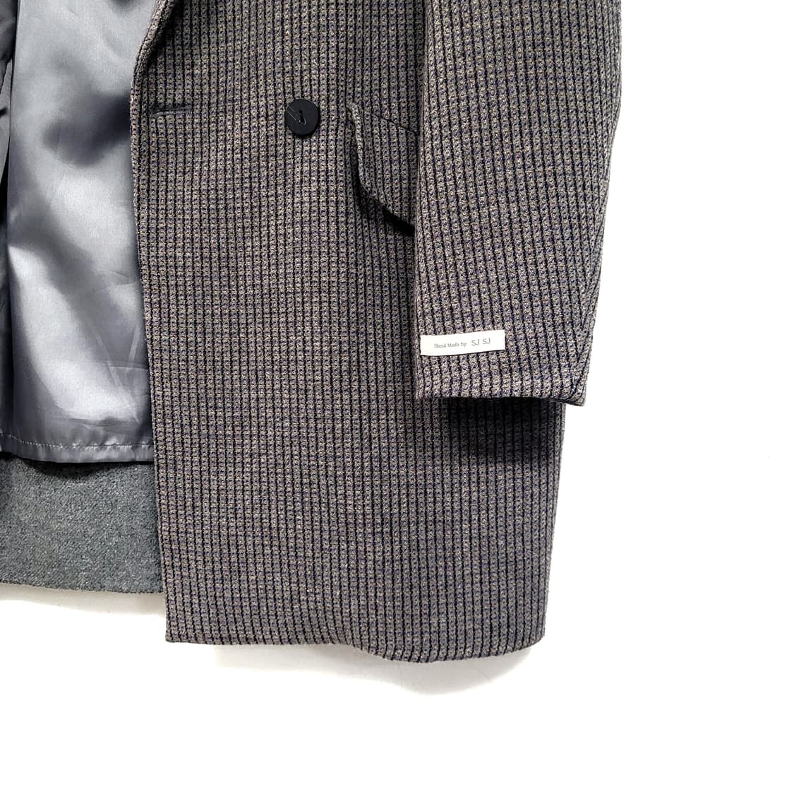 SJSJ 오버핏 체크모직코트 상품이미지5