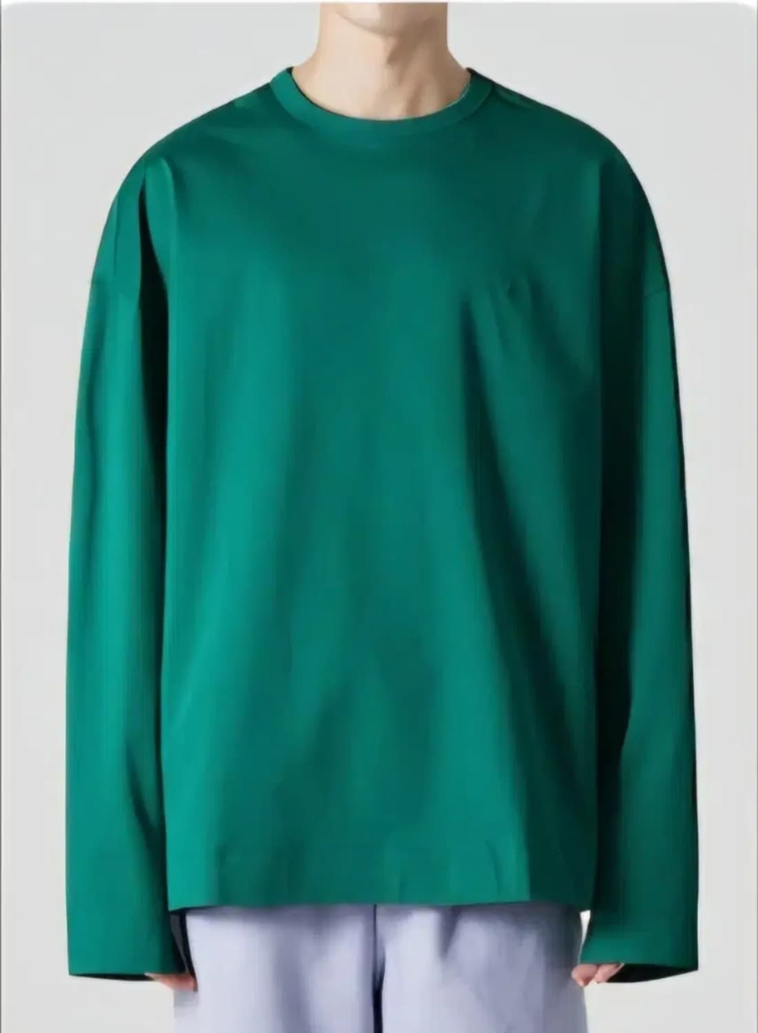 준지 22SS 애플그린 루즈핏 솔리드 티셔츠 M 상품이미지5
