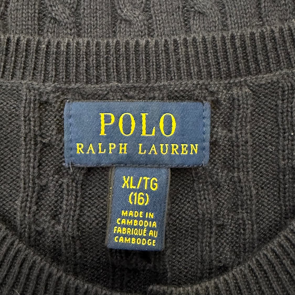 폴로 랄프로렌 네이비 꽈배기 니트 가디건 상품이미지5