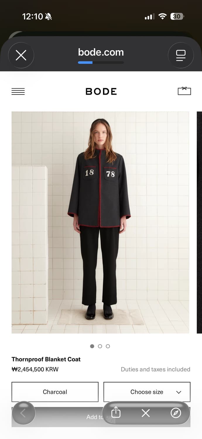 새제품 BODE 코트 상품이미지2