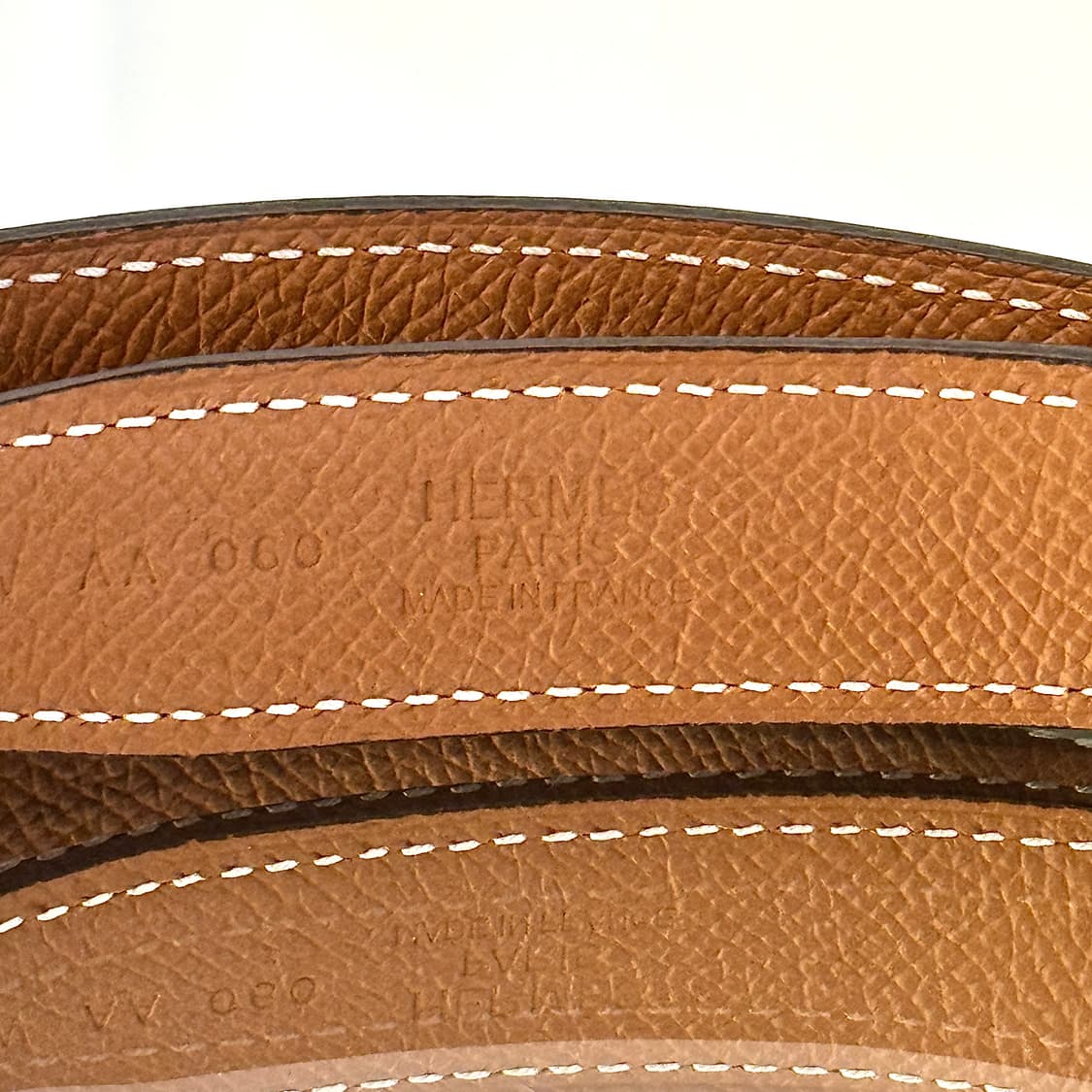 A+ / 75 에르메스 리버서블 24MM 벨트 H 버클 (누아/오르로즈) 상품이미지7