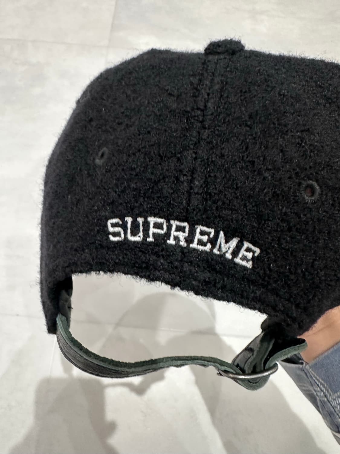 슈프림 S로고 블랙 볼캡 울 상품이미지5