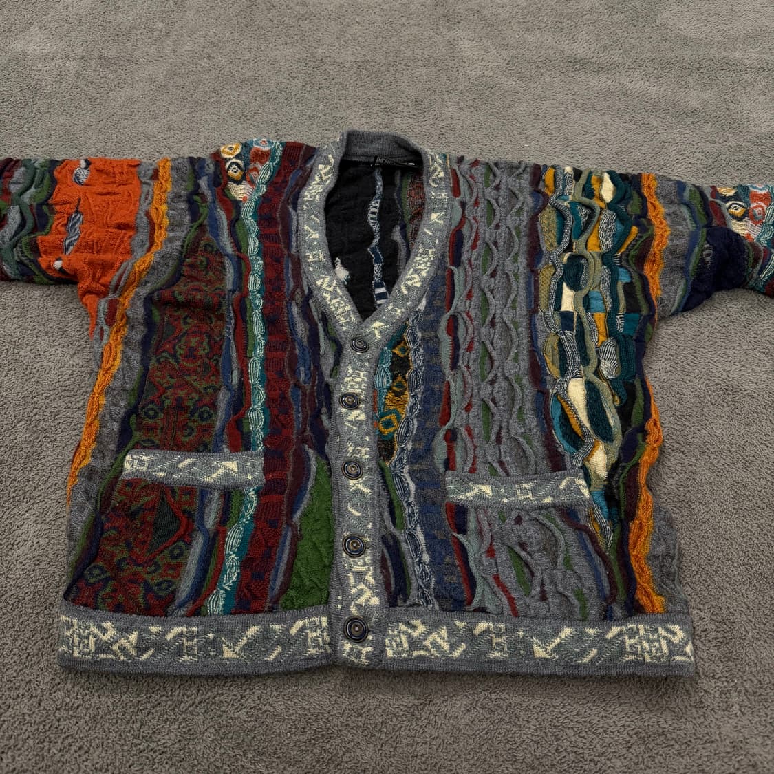 [ 정품/M ] 쿠지 빈티지 케이블 니트 가디건 상품이미지2