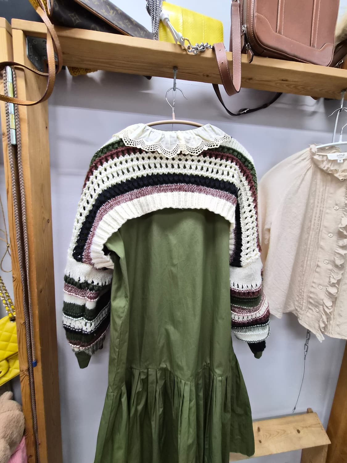 크롭 벌룬 니트 볼레로 상품이미지4