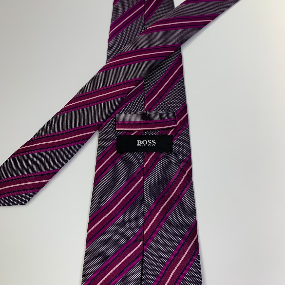 휴고보스(HUGO BOSS) 스트라이프 넥타이 명품 최상급 A+ 상품이미지5