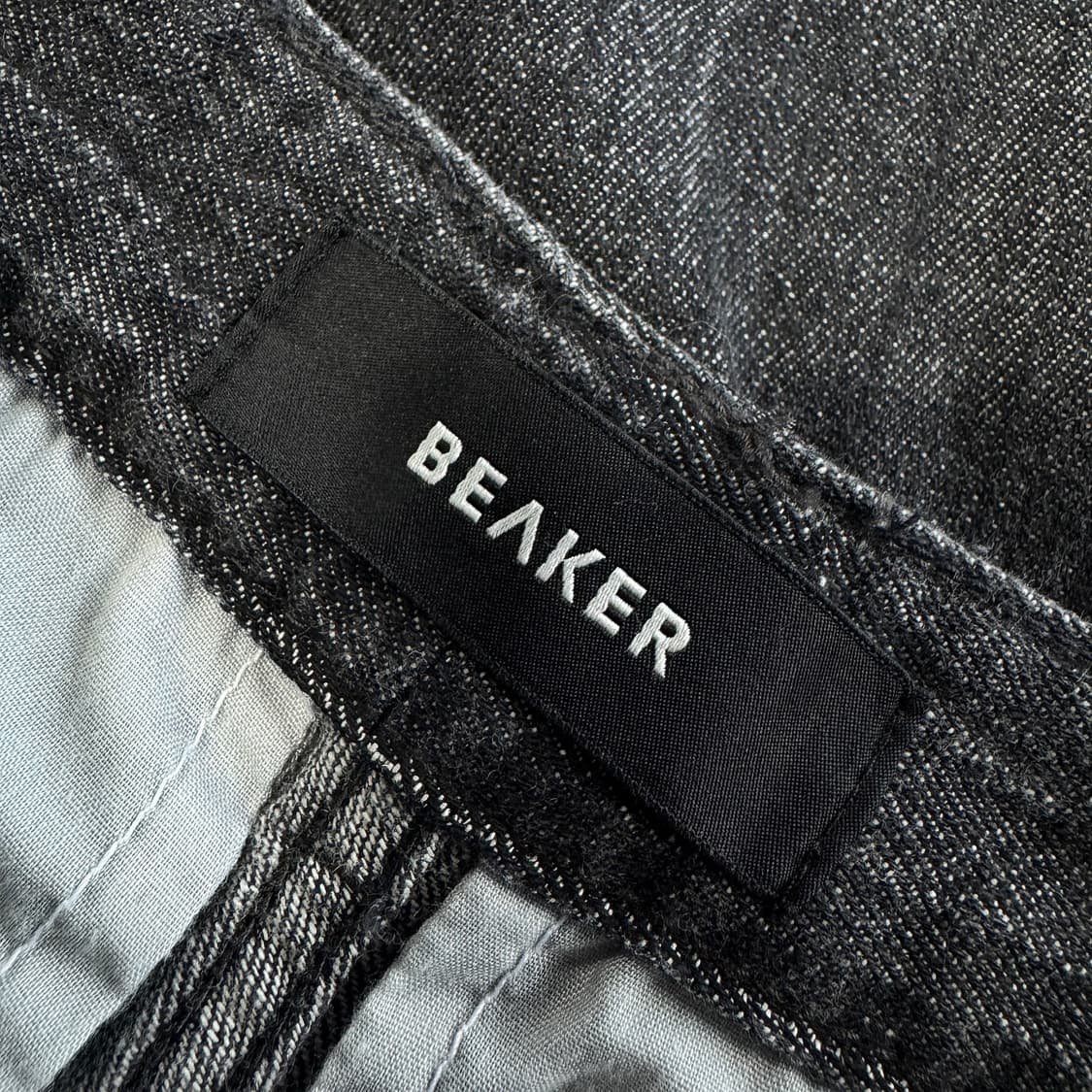 비이커 24 블랙 데님 팬츠 상품이미지2