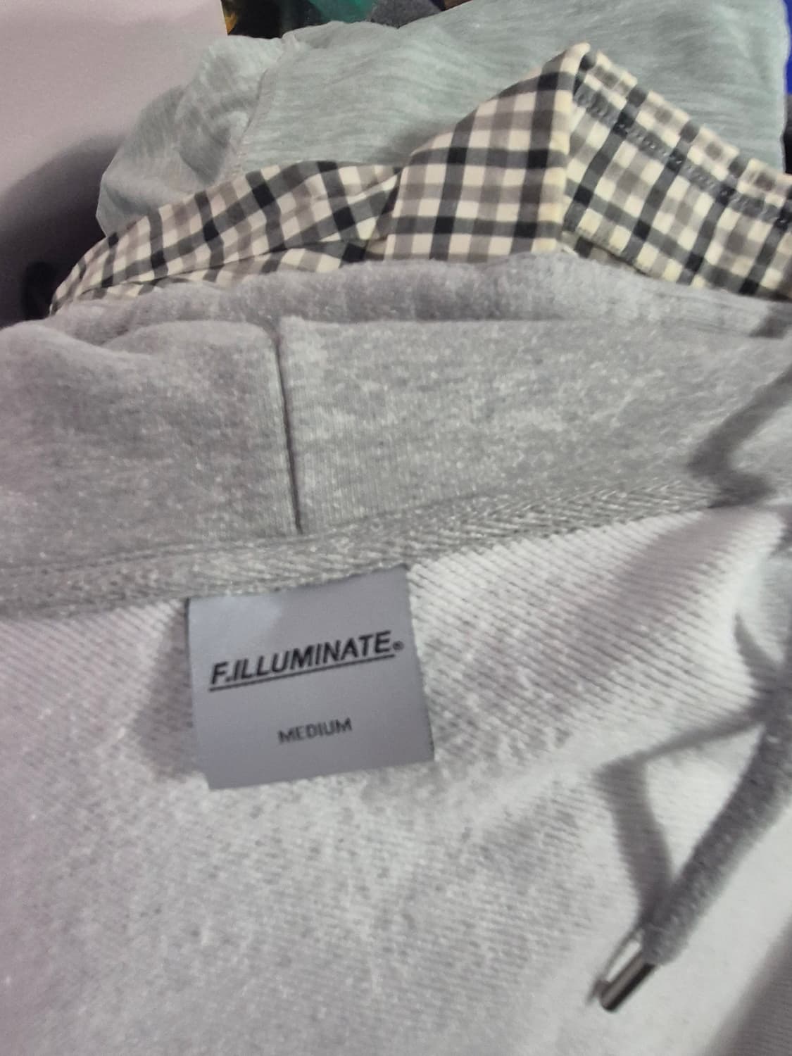 회색 후드 집업 자켓 상품이미지3