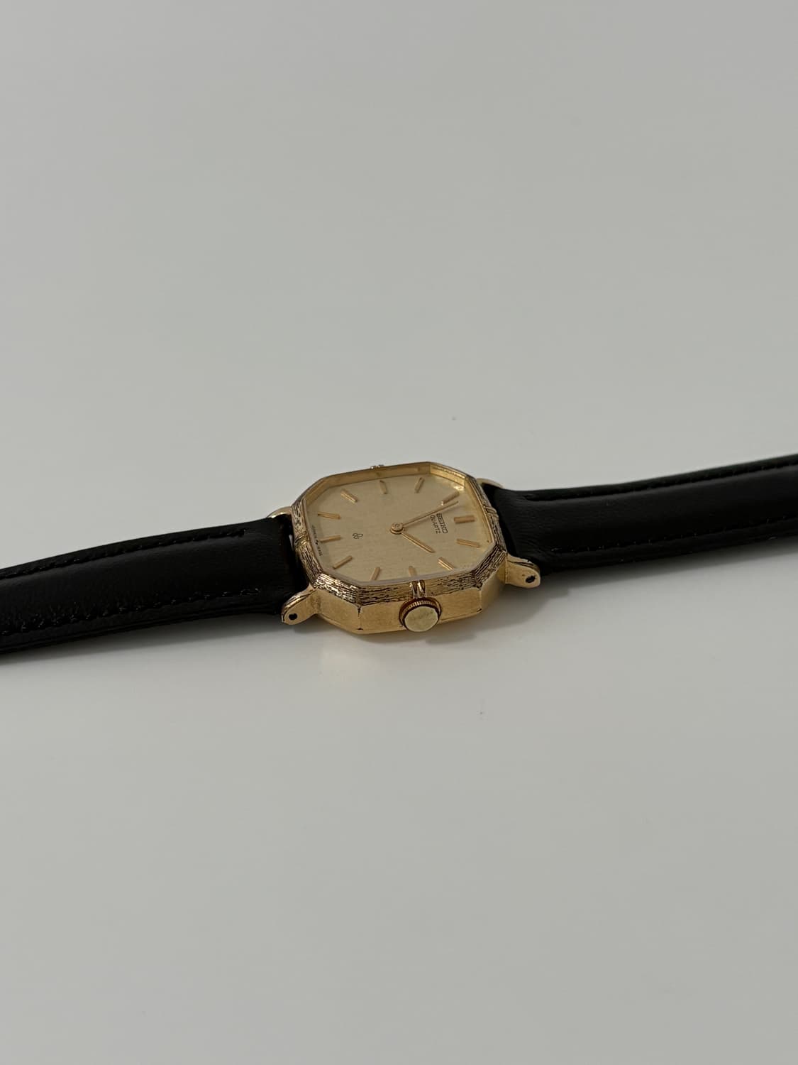 70s texture gold square ladies quartz 상품이미지5