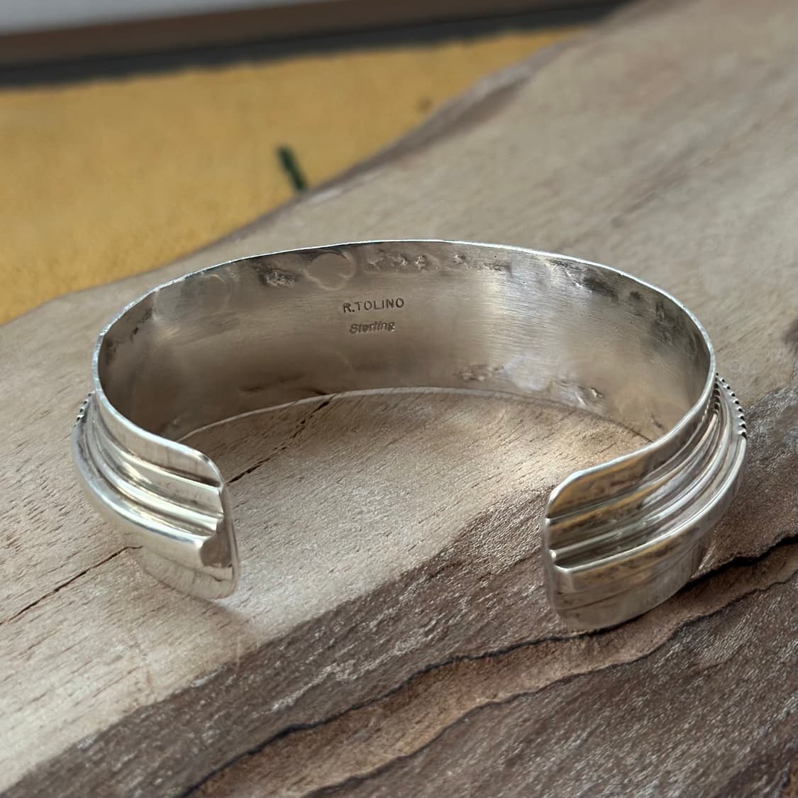 네이티브아메리칸 인디언주얼리 나바호 Rick tolino 인레이 커프 상품이미지4