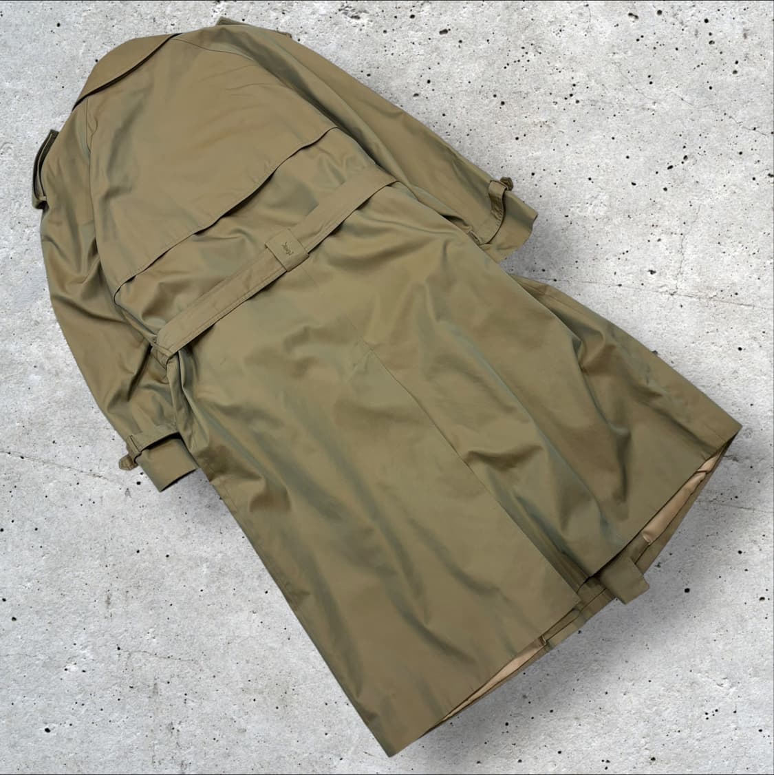 [100] 93s 입생로랑 뿌르 옴므 카키색 트렌치코트 C971 상품이미지2