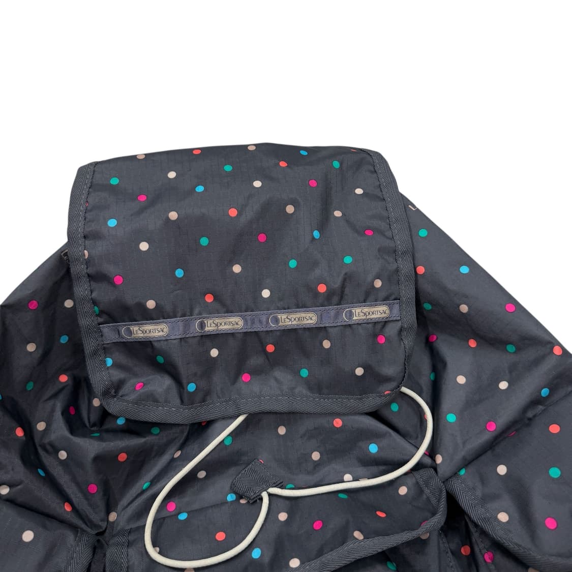 레스포삭 도트 땡땡이 포켓 백팩 가방 그레이 상품이미지3