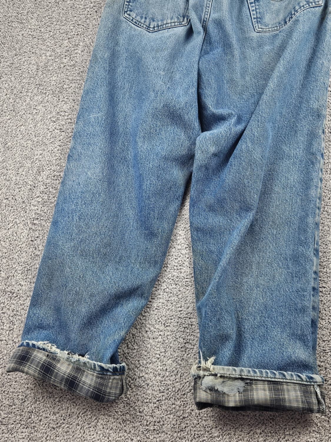 칼하트 헤비 플란넬 밴딩 커스텀 데님 팬츠 ( 38X30 )/ 10554 상품이미지10