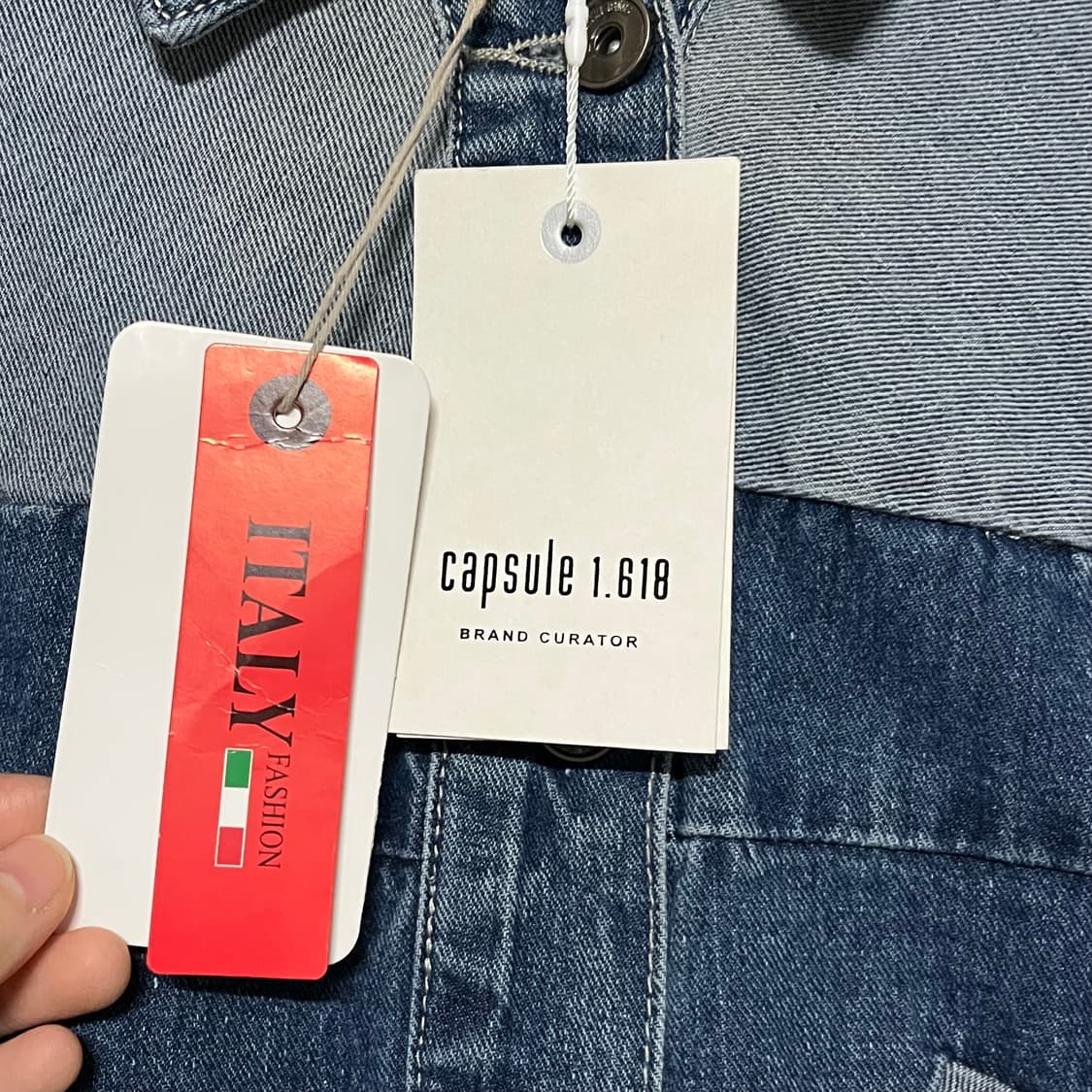 DENIM ITALY 데님 롱 자켓 S 상품이미지5