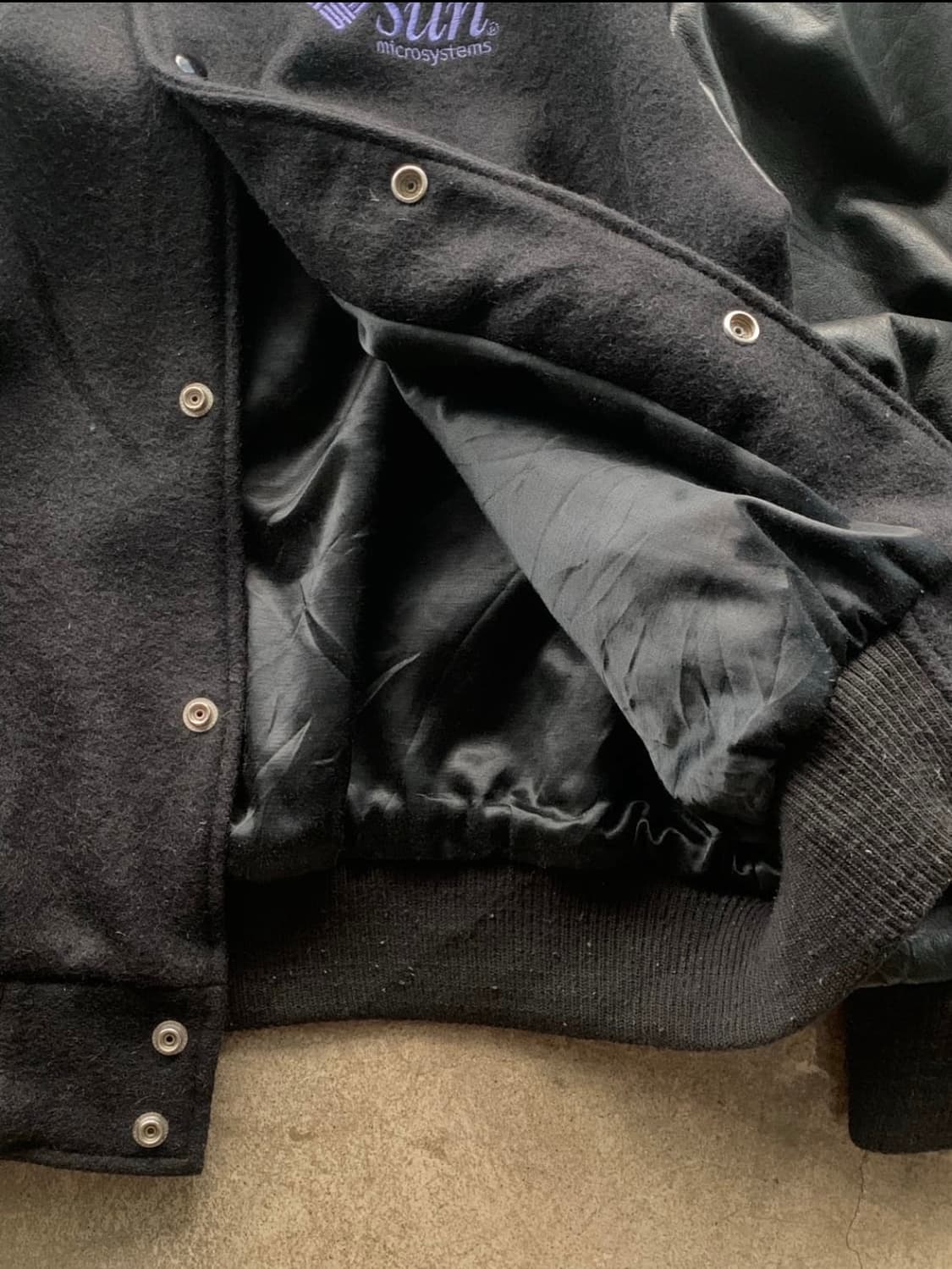9Os JAVA by 썬 마이크로시스템즈 울/레더 자켓 상품이미지4