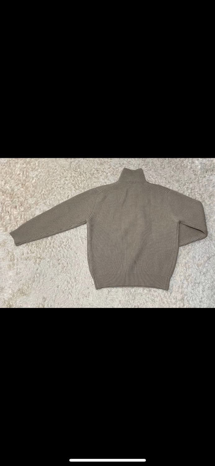 XL) 인더로우 하프집업 니트 베이지멜란지 상품이미지2