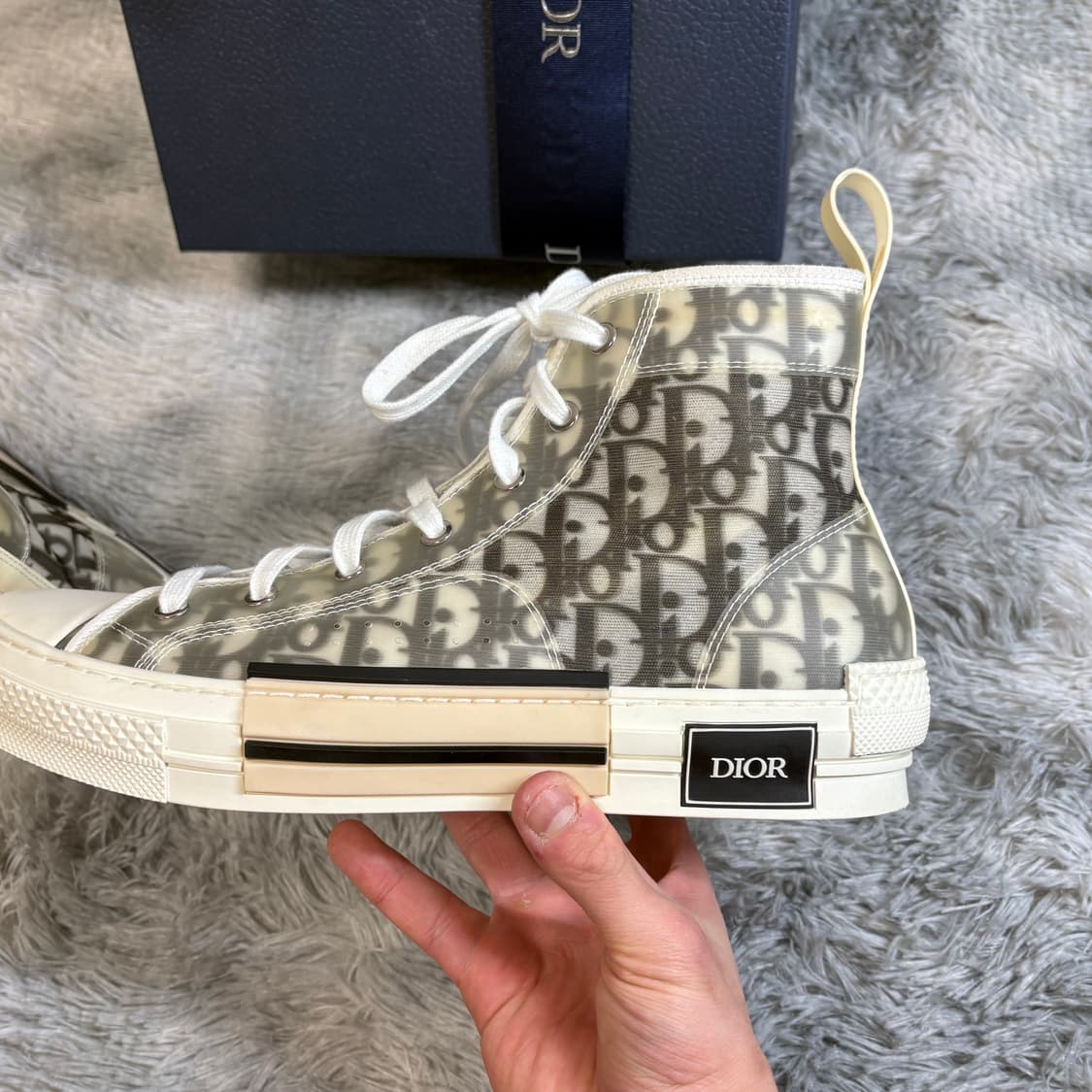 디올 오블리크 하이탑 스니커즈 43사이즈 상품이미지5