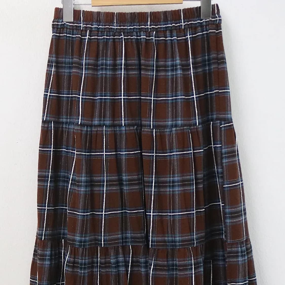 체크 캉캉 롱 스커트 67124 상품이미지3