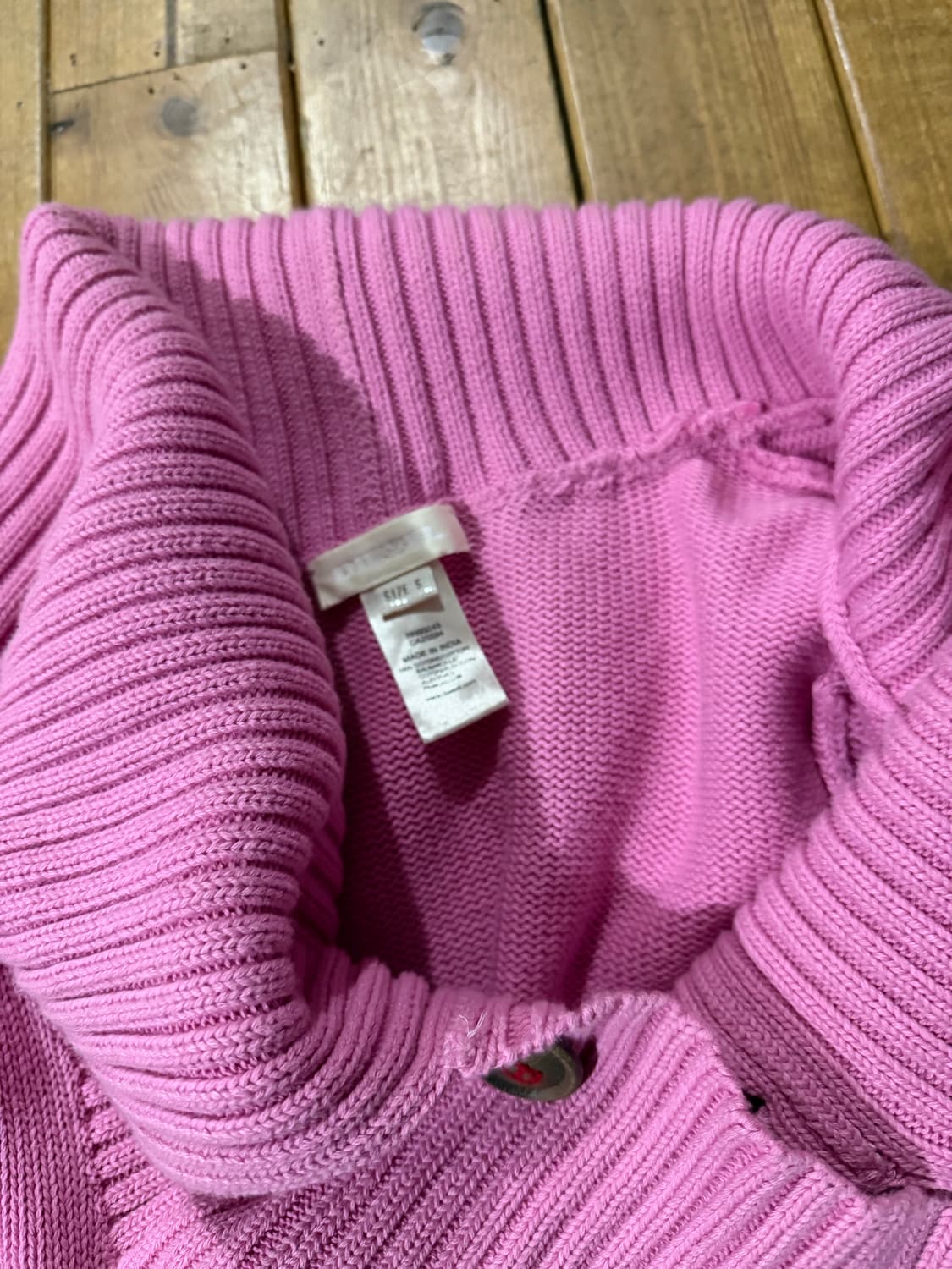 디젤 핑크 니트가디건 상품이미지3