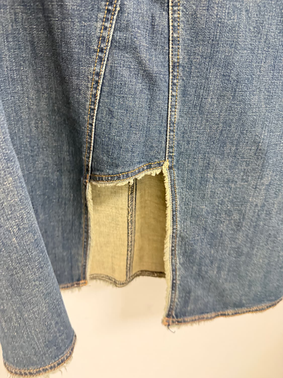 포켓 빈티지 청스커트 상품이미지3