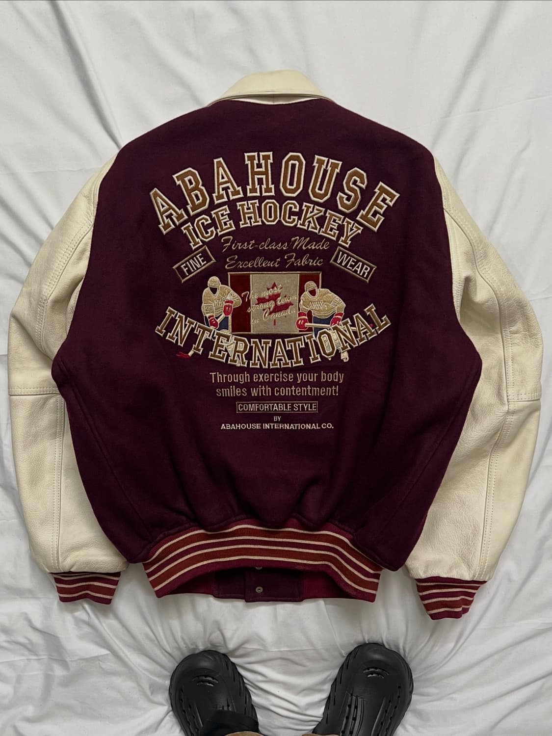 ABAHOUSE 아바하우스 아이스하키 바시티 자켓 상품이미지1