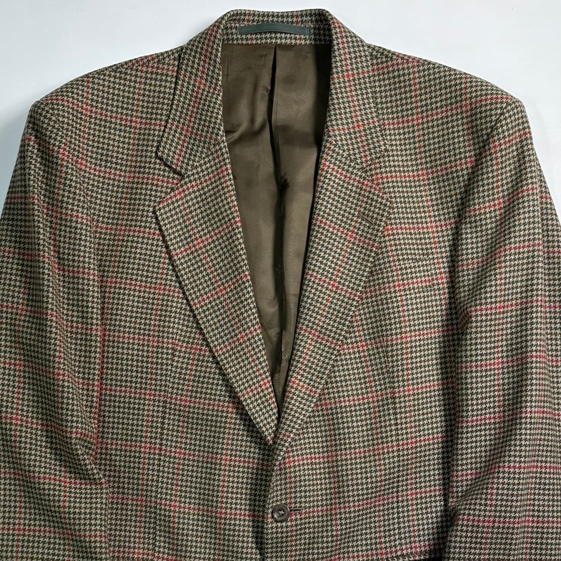 90s 버버리 건클럽체크 울 블레이저 자켓 상품이미지2