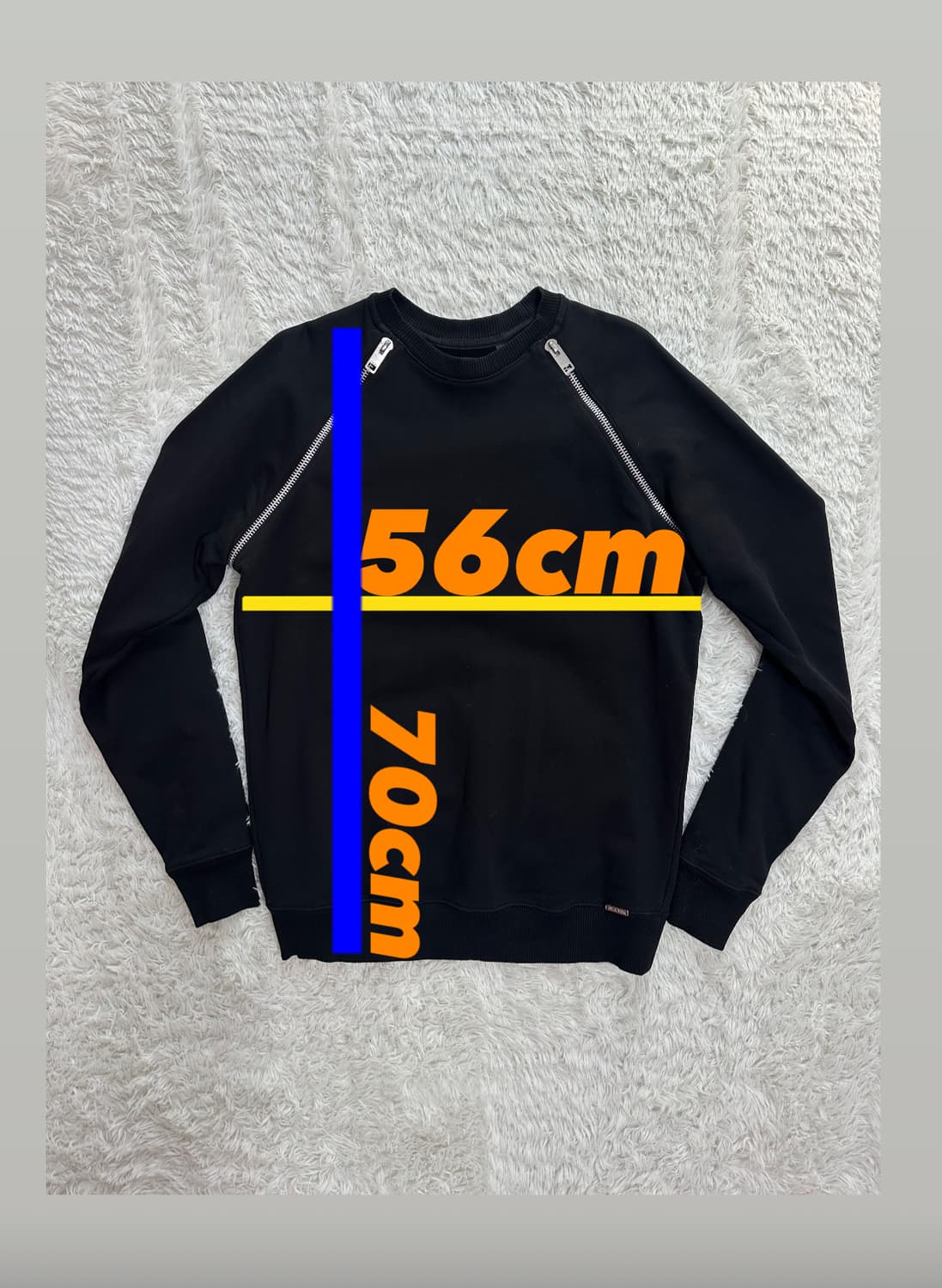 디젤 블랙 지퍼 맨투맨 상품이미지3